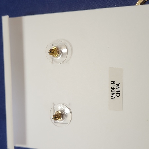 BaubleBar Black and Gold Cat Earrings - Picture 4 of 5